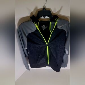 Youth Nike Therma-Fit Jacket with Neon Accents. Boys Size XL